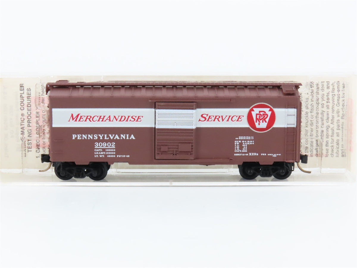 N Micro-Trains MTL 20066 PRR Pennsylvania Merchandise Service 40&#39; Box Car 30902