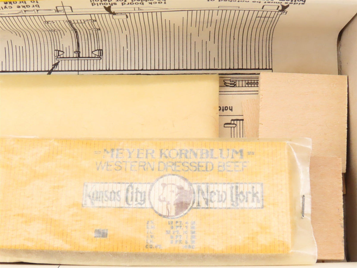 HO Scale Main Line Models Wood Kit MKPX Kornblum Packing Co 40&#39; Reefer #119