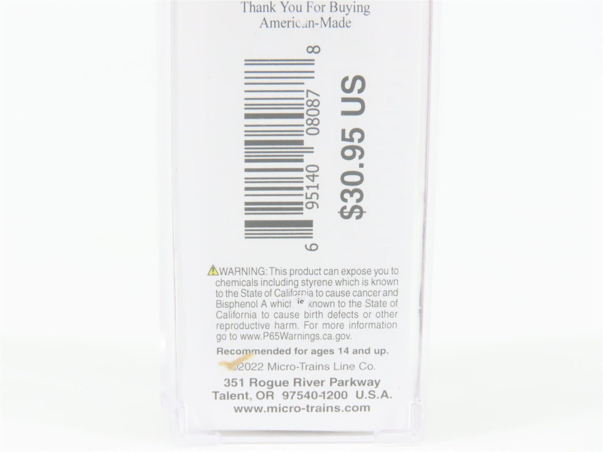 N Micro-Trains MTL 18100291 SSW Cotton Belt Hydra Cushion 50&#39; Box Car 56423