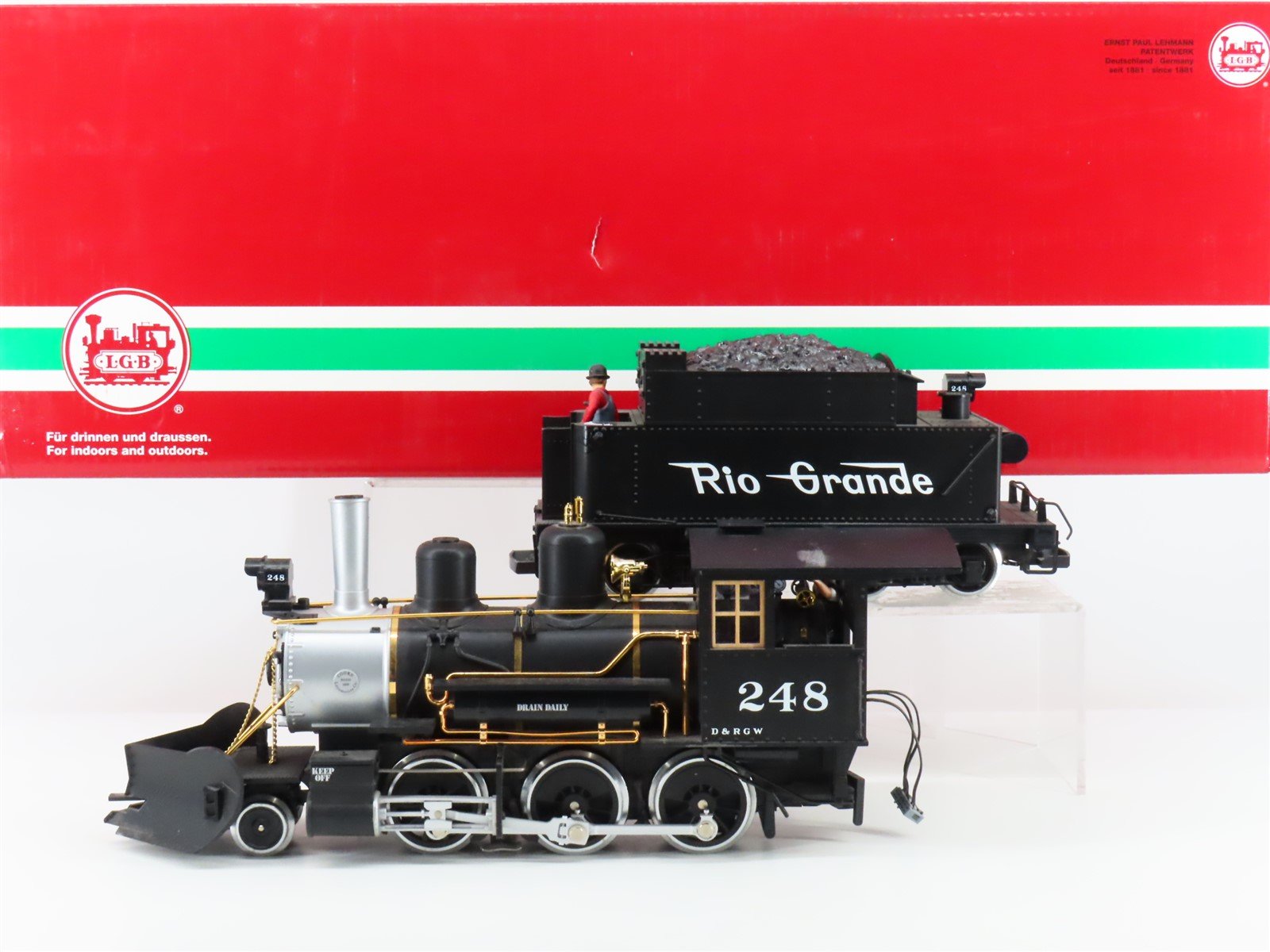 G Scale LGB 26194 DRGW Rio Grande 2-6-0 Steam Locomotive #248 w/ DCC & Sound