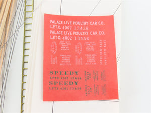 HO Scale Ambroid Wood Kit #10 Speedy Poultry & Reefer Combination Car