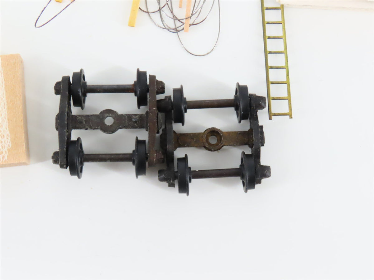 HO Scale Ambroid Wood Kit #10 Speedy Poultry &amp; Reefer Combination Car