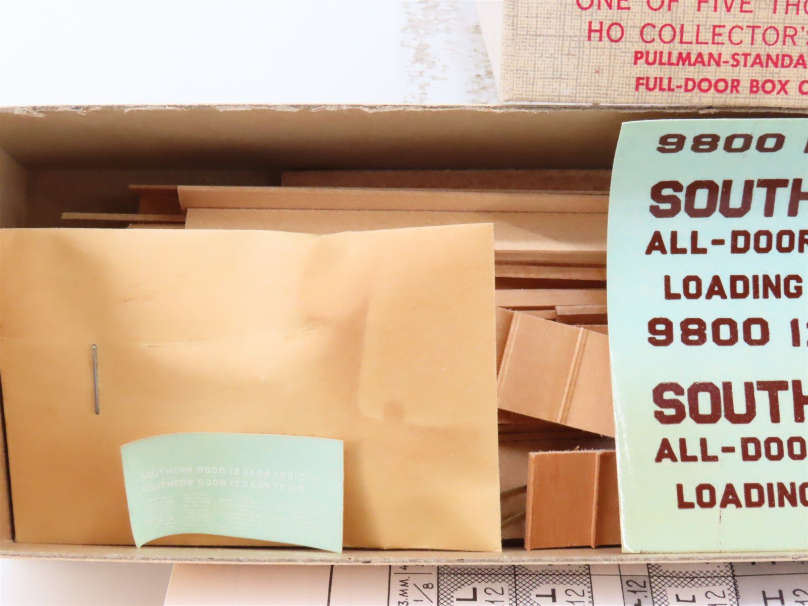 HO Scale Ambroid Wood Kit #2 Southern All-Door Pullman Box Car