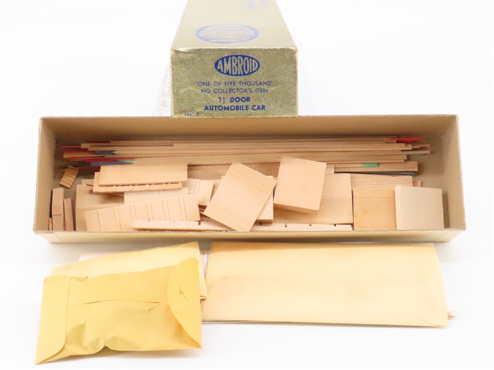 HO Scale Ambroid Wood Kit #1 SP Southern Pacific Automobile Box Car #67099