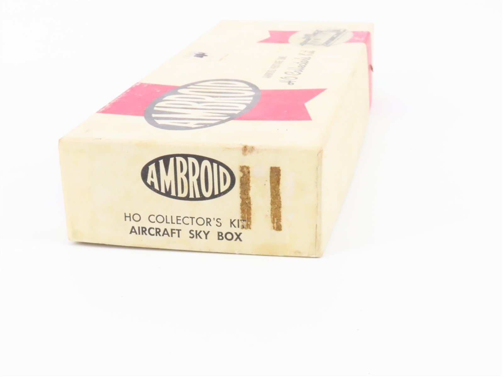 HO Scale Ambroid Wood Kit SP Southern Pacific Aircraft Sky Box Flat Car #598330