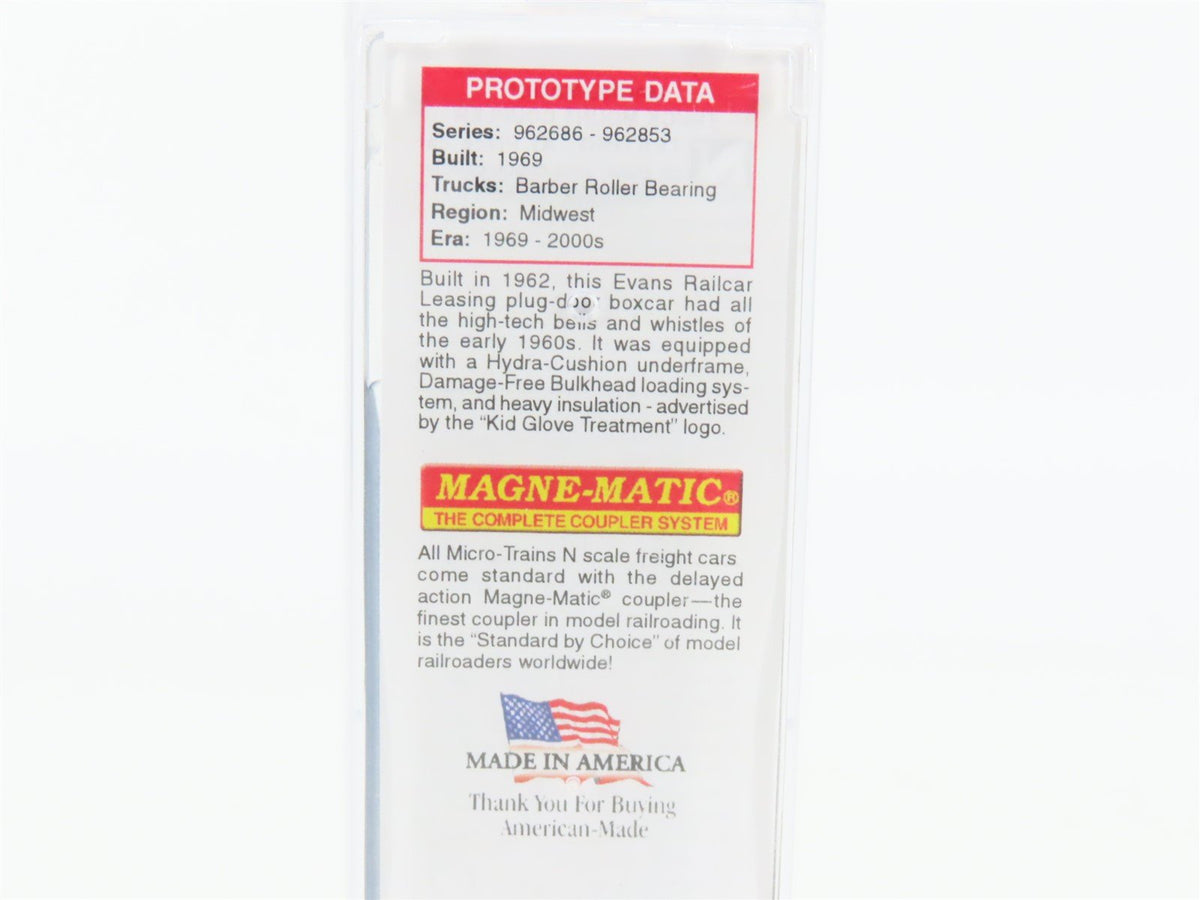 N Scale Micro-Trains MTL 03200500 EELX Evans DFB Loader 50&#39; Box Car #600003