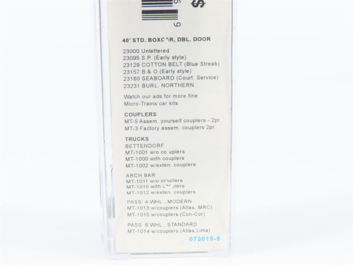 N Scale Micro-Trains MTL 02000093 1972 Series SP 40&#39; Box Car #32772 - Blue Label