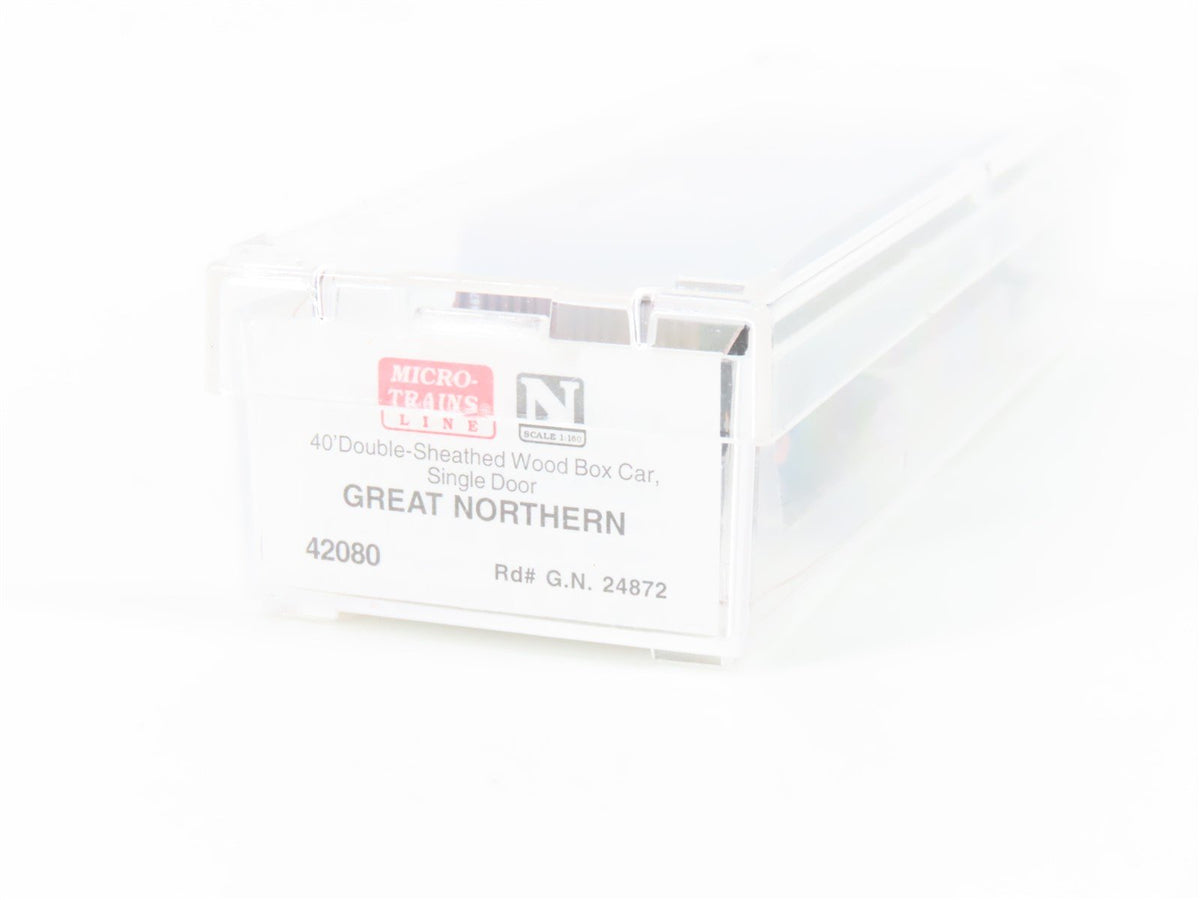 N Scale Micro-Trains MTL 42080 GN Glacier National Park 40&#39; Box Car #24872