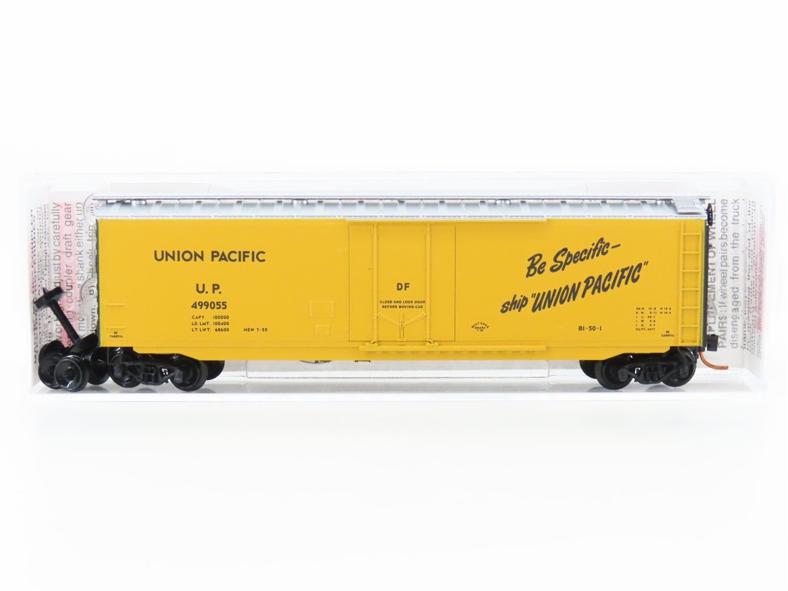 N Scale Micro-Trains MTL 03200390 UP Union Pacific 50' Standard Box Car #499055