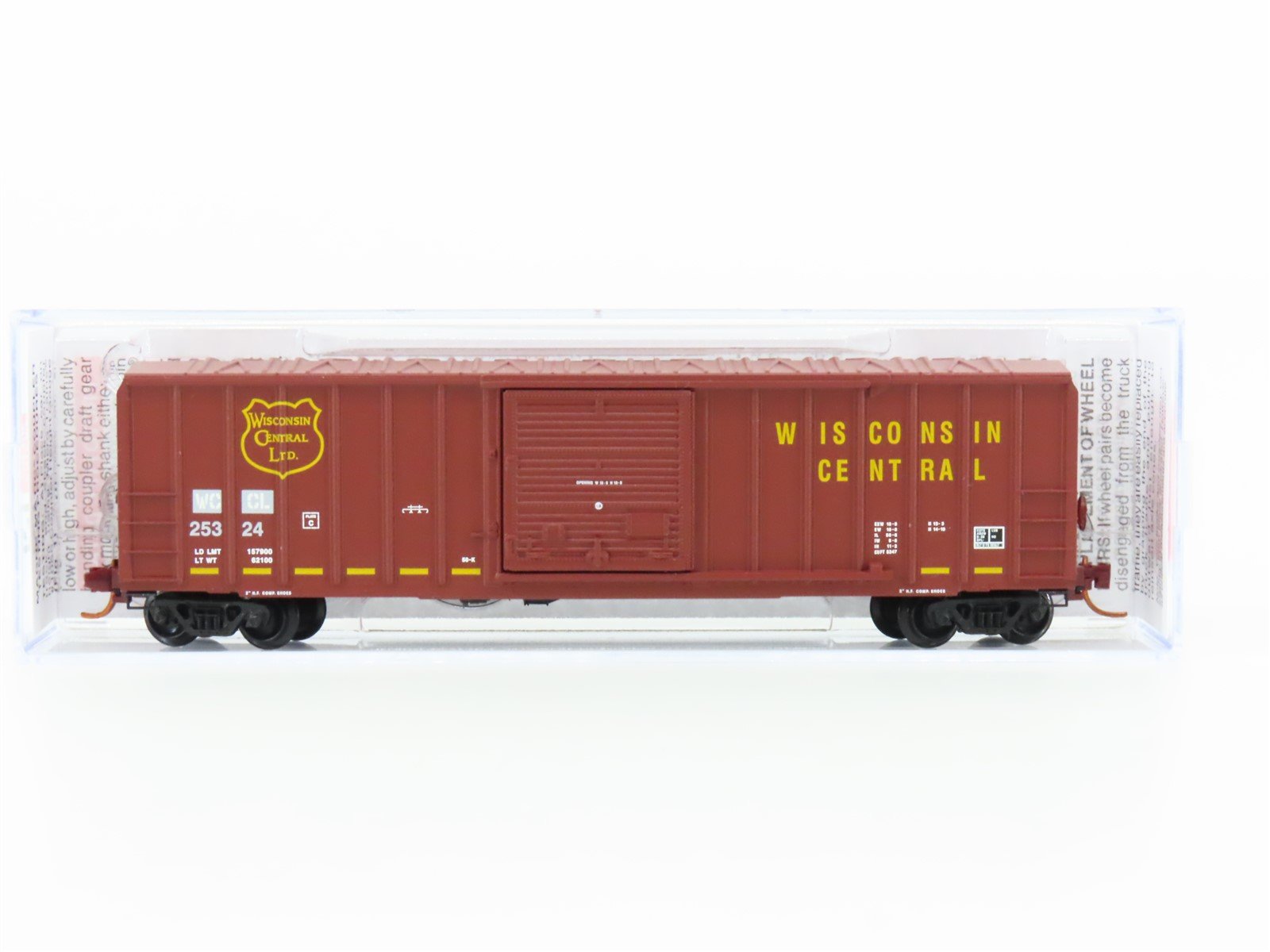 N Scale Micro-Trains MTL 02500680 WCCL Wisconsin Central 50' Box Car #25324
