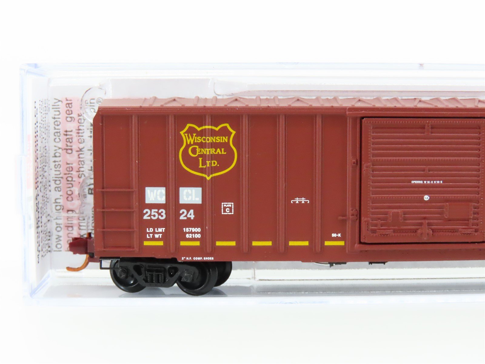 N Scale Micro-Trains MTL 02500680 WCCL Wisconsin Central 50' Box Car #25324