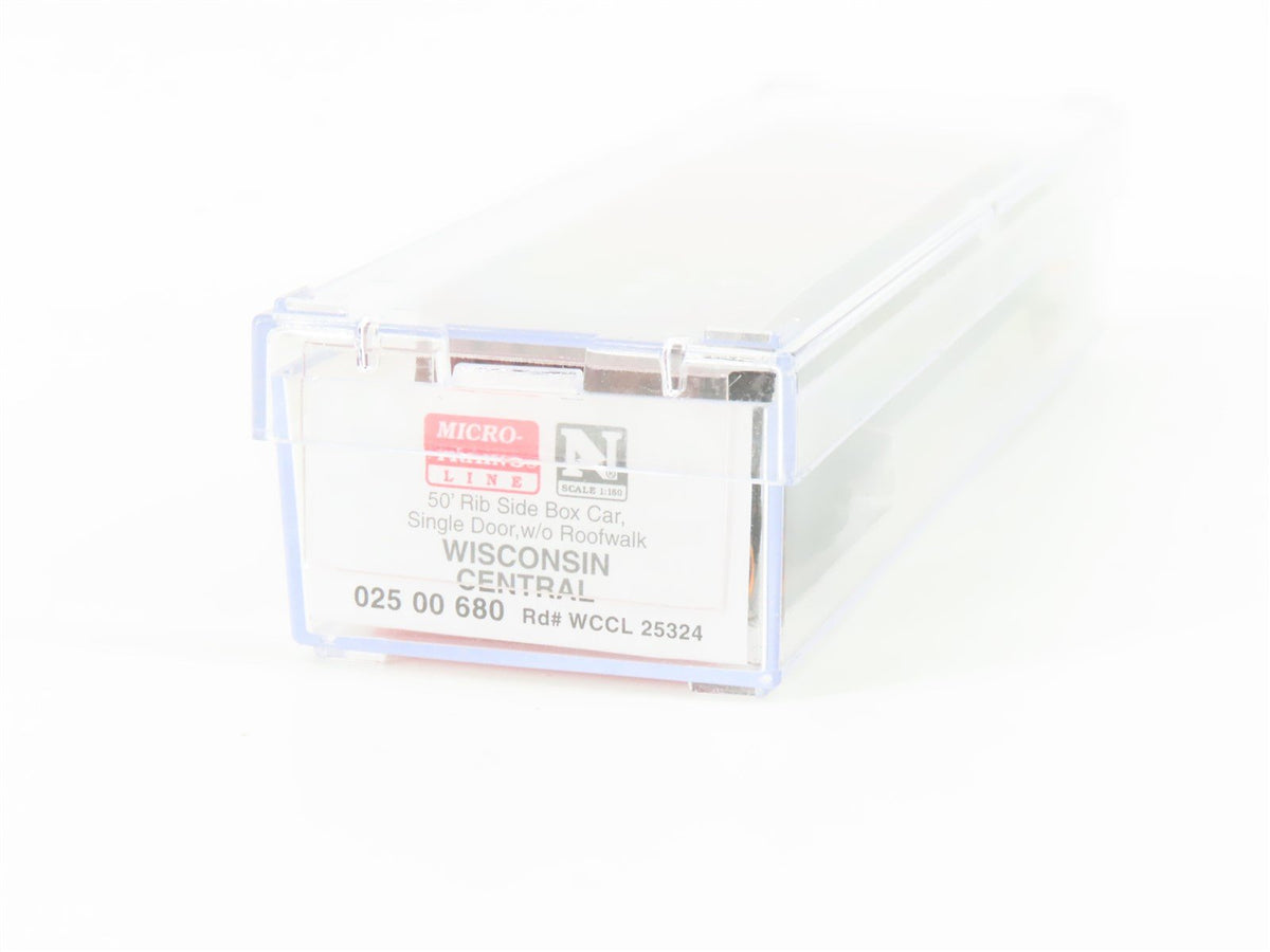 N Scale Micro-Trains MTL 02500680 WCCL Wisconsin Central 50&#39; Box Car #25324