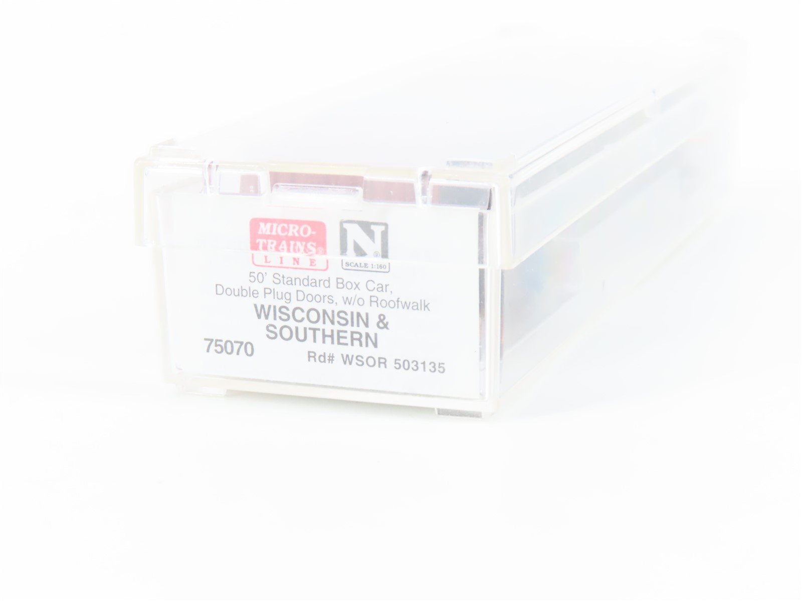 N Scale Micro-Trains MTL 75070 WSOR Wisconsin & Southern 50' Box Car #503135