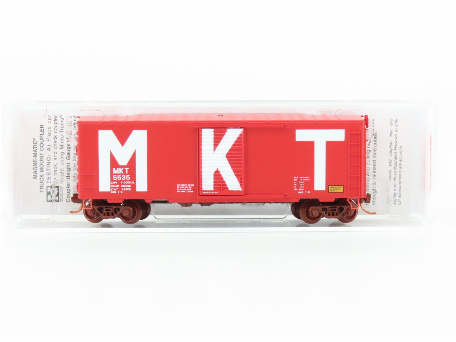 N Micro-Trains MTL 07300082 MKT Missouri Kansas Texas 40' Standard Box Car #5535