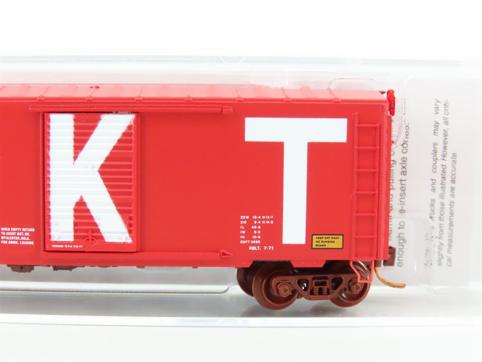 N Micro-Trains MTL 07300082 MKT Missouri Kansas Texas 40' Standard Box Car #5535