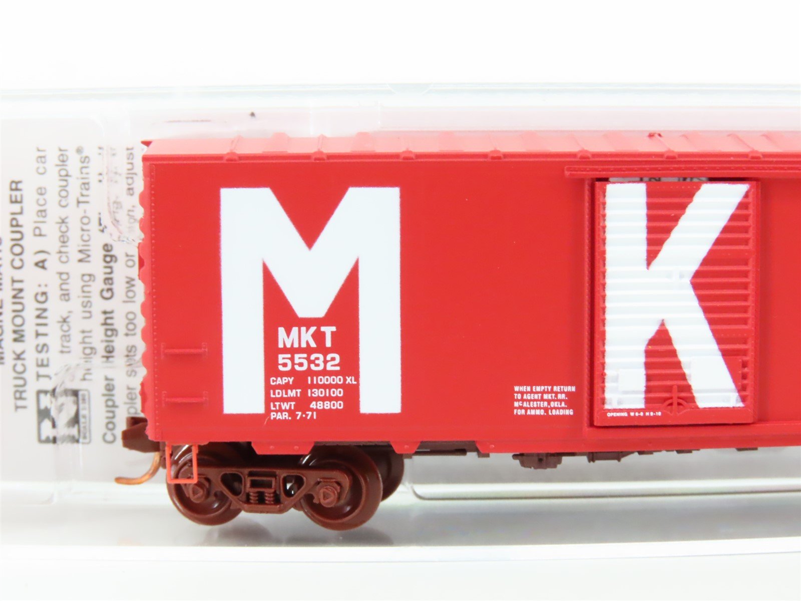 N Micro-Trains MTL 07300081 MKT Missouri Kansas Texas 40' Standard Box Car #5532