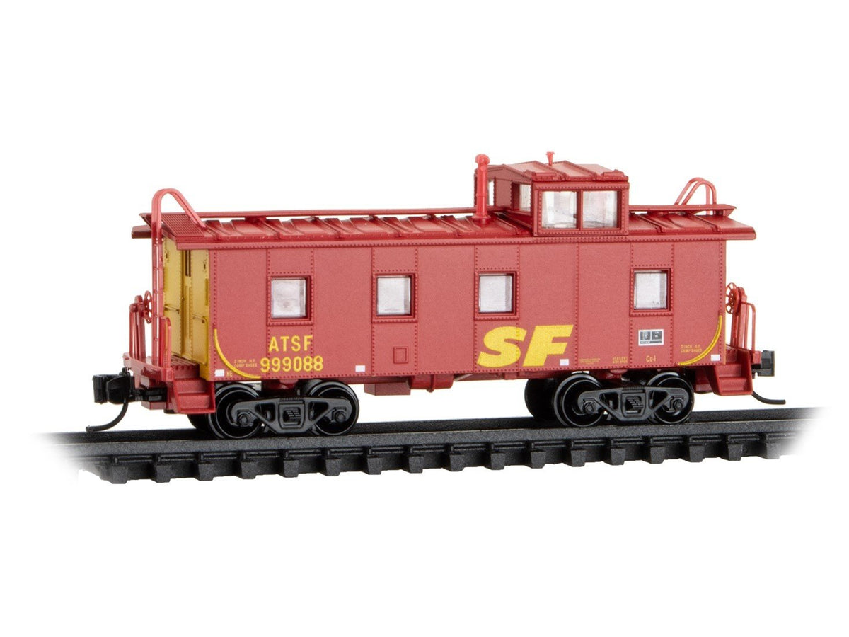 N Micro-Trains MTL 10000620 ATSF &quot;Kodachrome&quot; Offset Cupola Caboose #999088