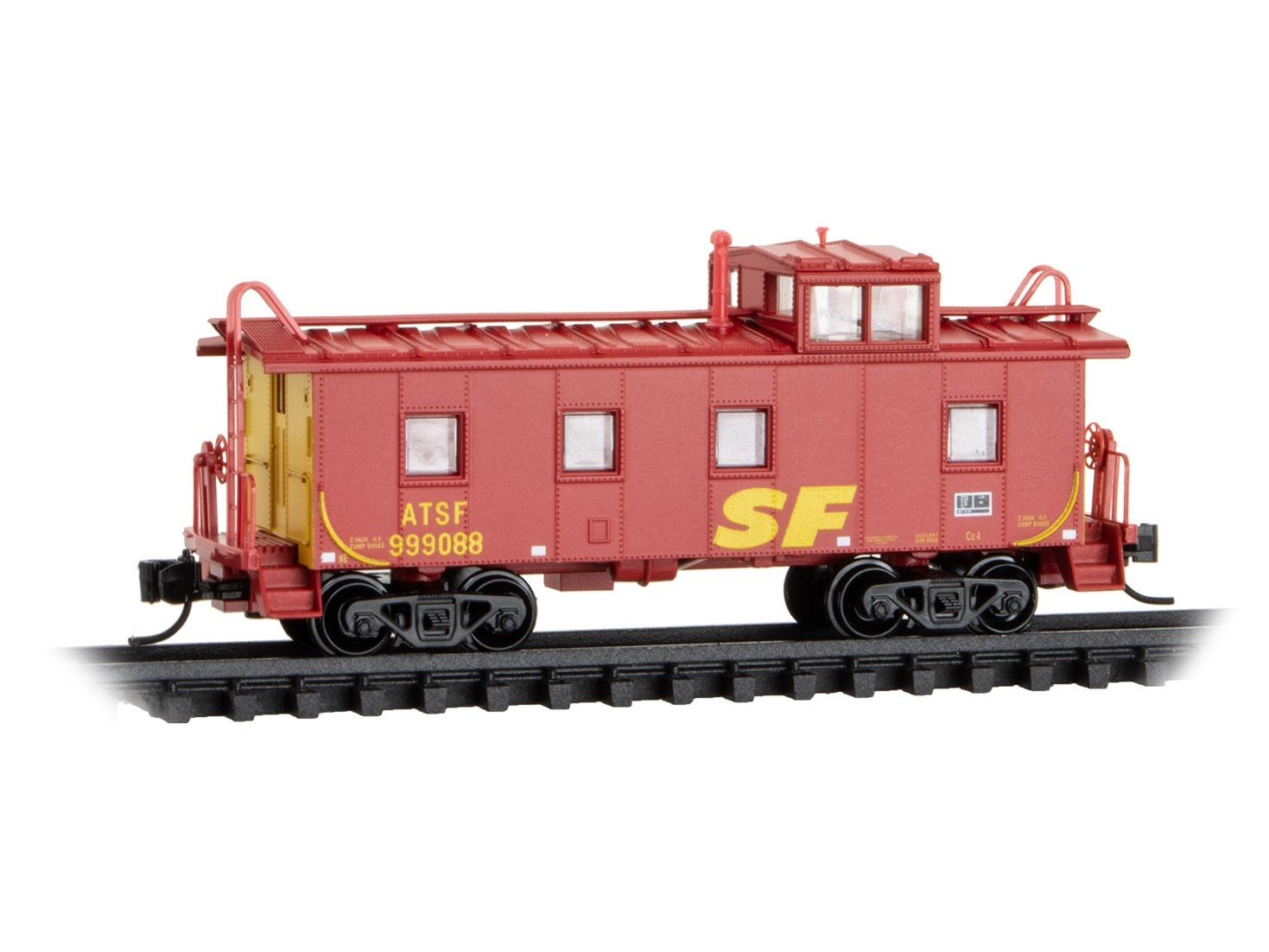 N Micro-Trains MTL 10000620 ATSF "Kodachrome" Offset Cupola Caboose #999088