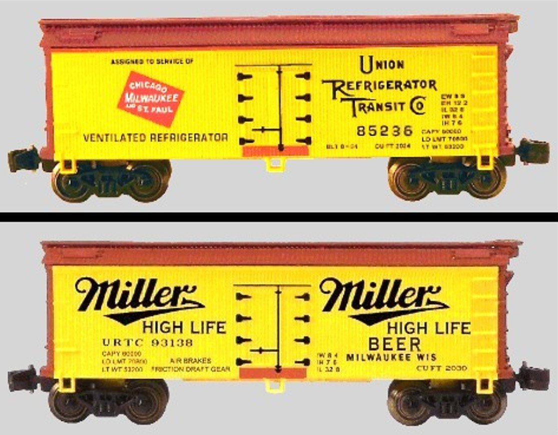 Z FULL THROTTLE FTCOL72 URTC &quot;Wisconsin Coolers&quot; 34&#39; Woodside Reefers Set #1