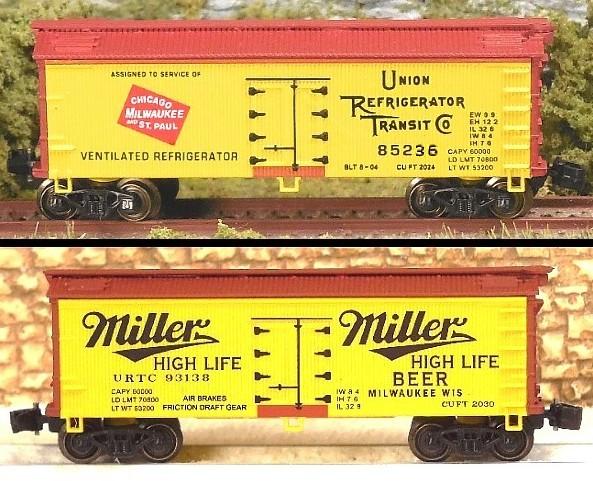 Z FULL THROTTLE FTCOL72 URTC &quot;Wisconsin Coolers&quot; 34&#39; Woodside Reefers Set #1