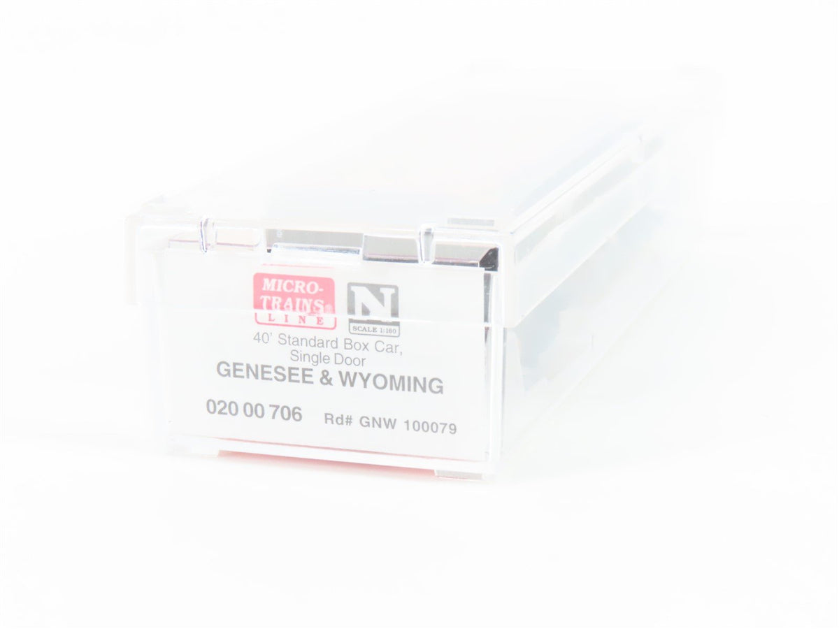 N Scale Micro-Trains MTL 02000706 GNW Genesee &amp; Wyoming 50&#39; Box Car #100079