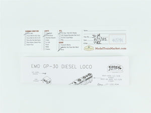 N Scale Atlas Classic 47500 Undecorated EMD GP30 Diesel Locomotive