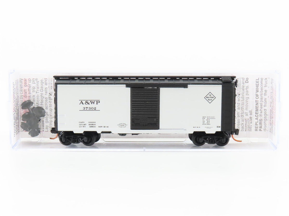 N Scale Micro-Trains MTL 02000746 A&amp;WP Atlanta &amp; Westpoint 40&#39; Box Car #37302