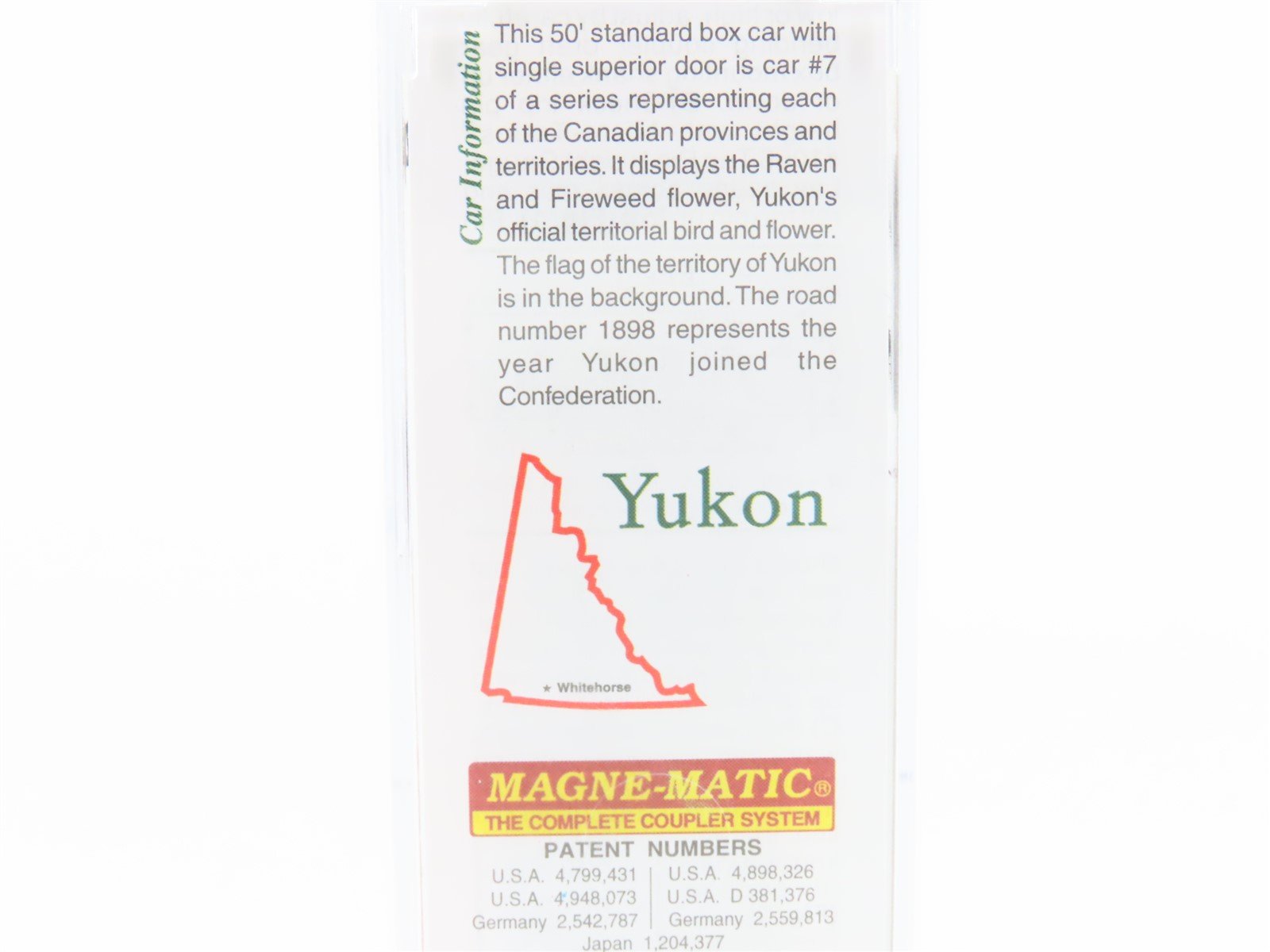 N Scale Micro-Trains MTL 07700157 YT Yukon Territory 40' Box Car #990