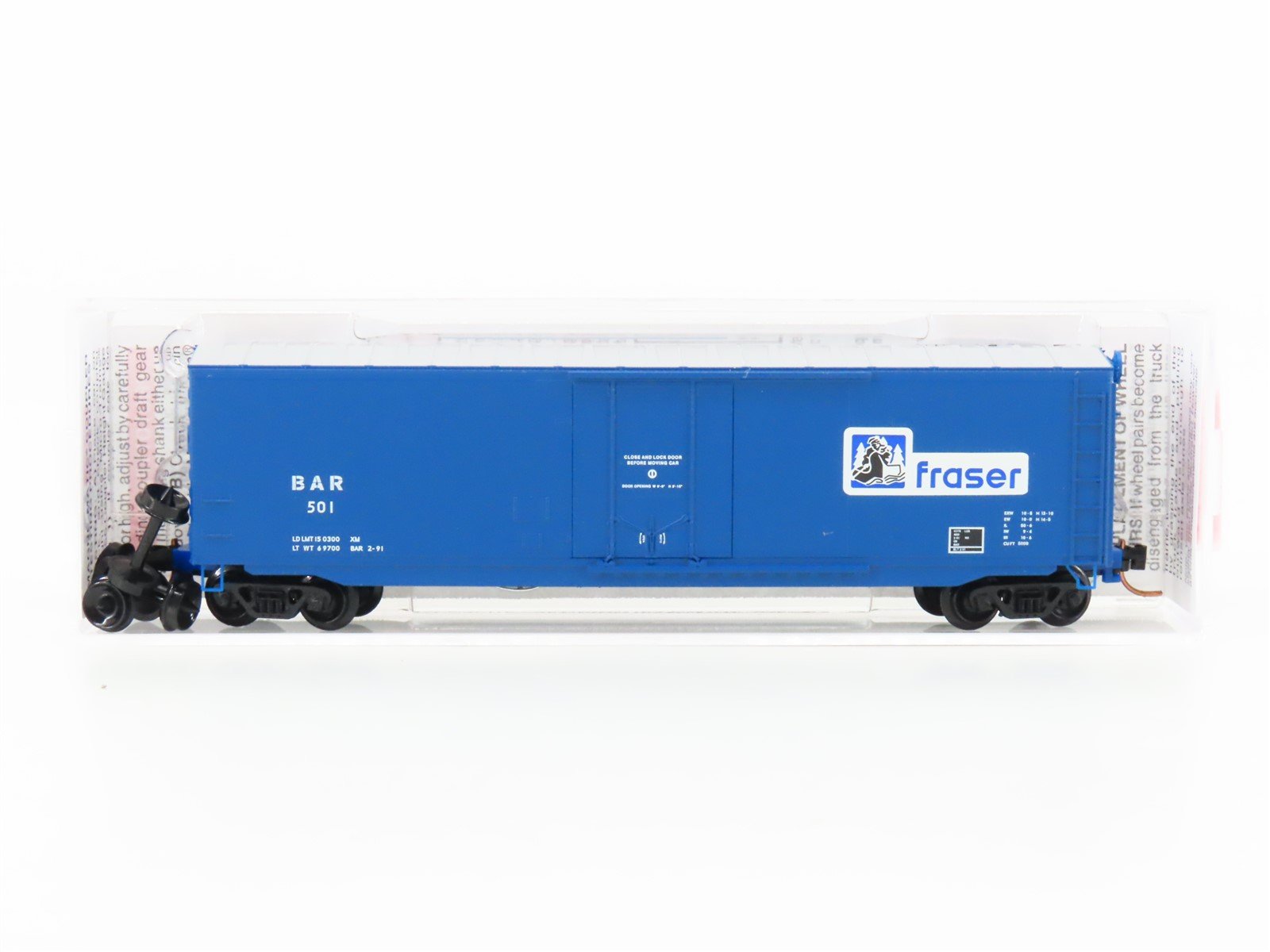 N Scale Micro-Trains MTL 03800390 BAR Bangor & Aroostook Fraser 50' Box Car #501