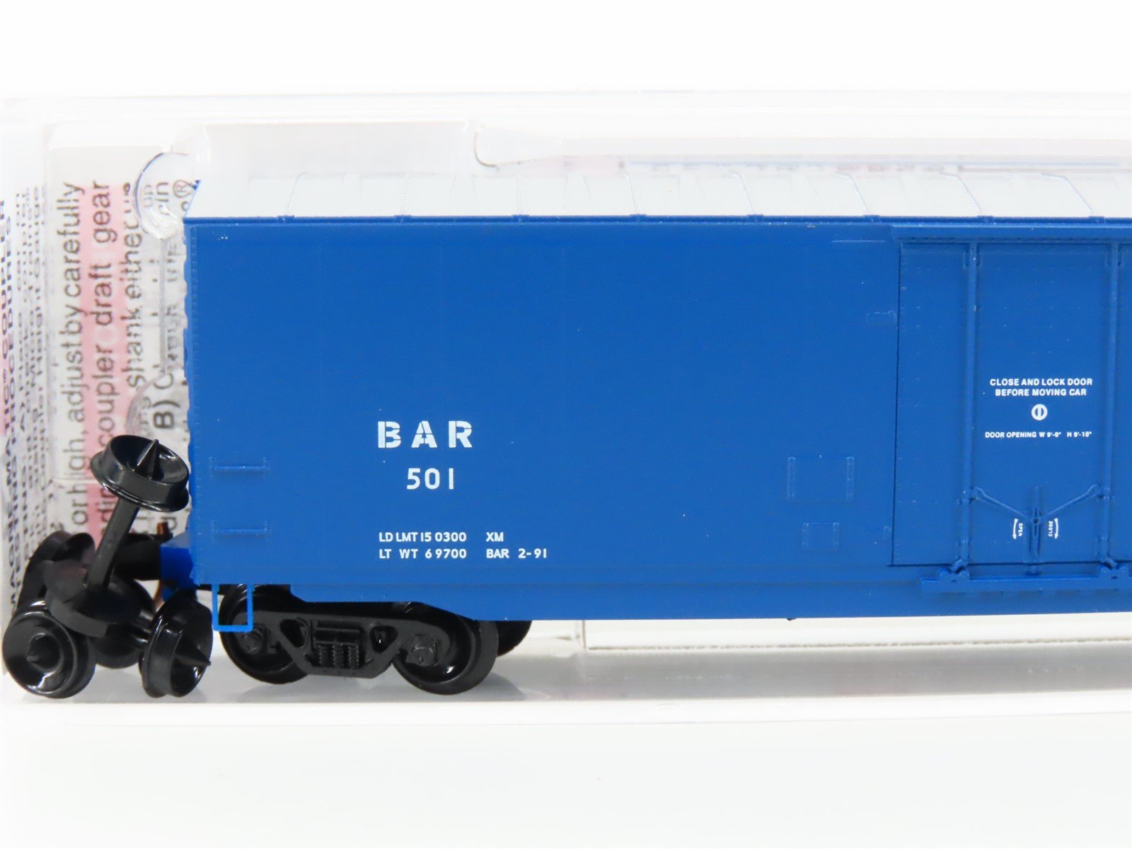 N Scale Micro-Trains MTL 03800390 BAR Bangor & Aroostook Fraser 50' Box Car #501