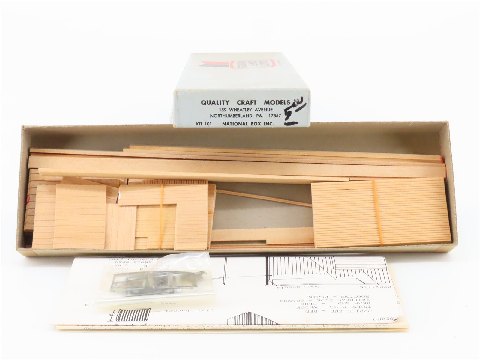HO 1/87 Scale Quality Craft Models Kit #101 National Box Incorporated Building