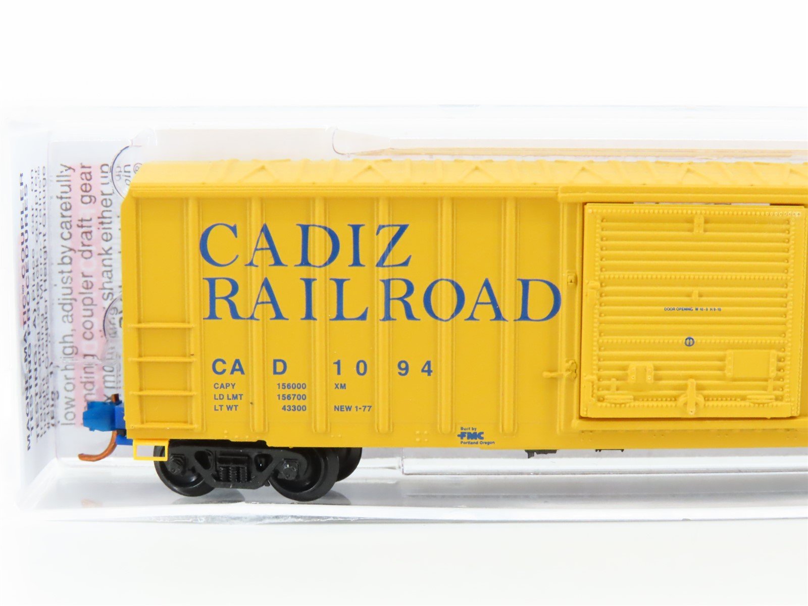 N Scale Micro-Trains MTL 02500690 CAD Cadiz Railroad 50' Rib Side Box Car #1094