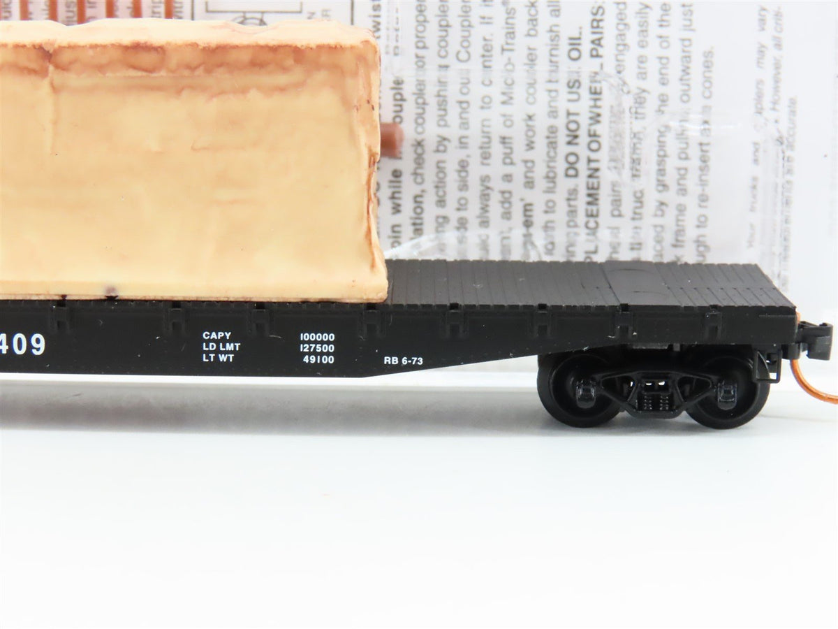 N Micro-Trains MTL 04500350 ACL Atlantic Coast Line 50&#39; Flat Car #77409 w/load