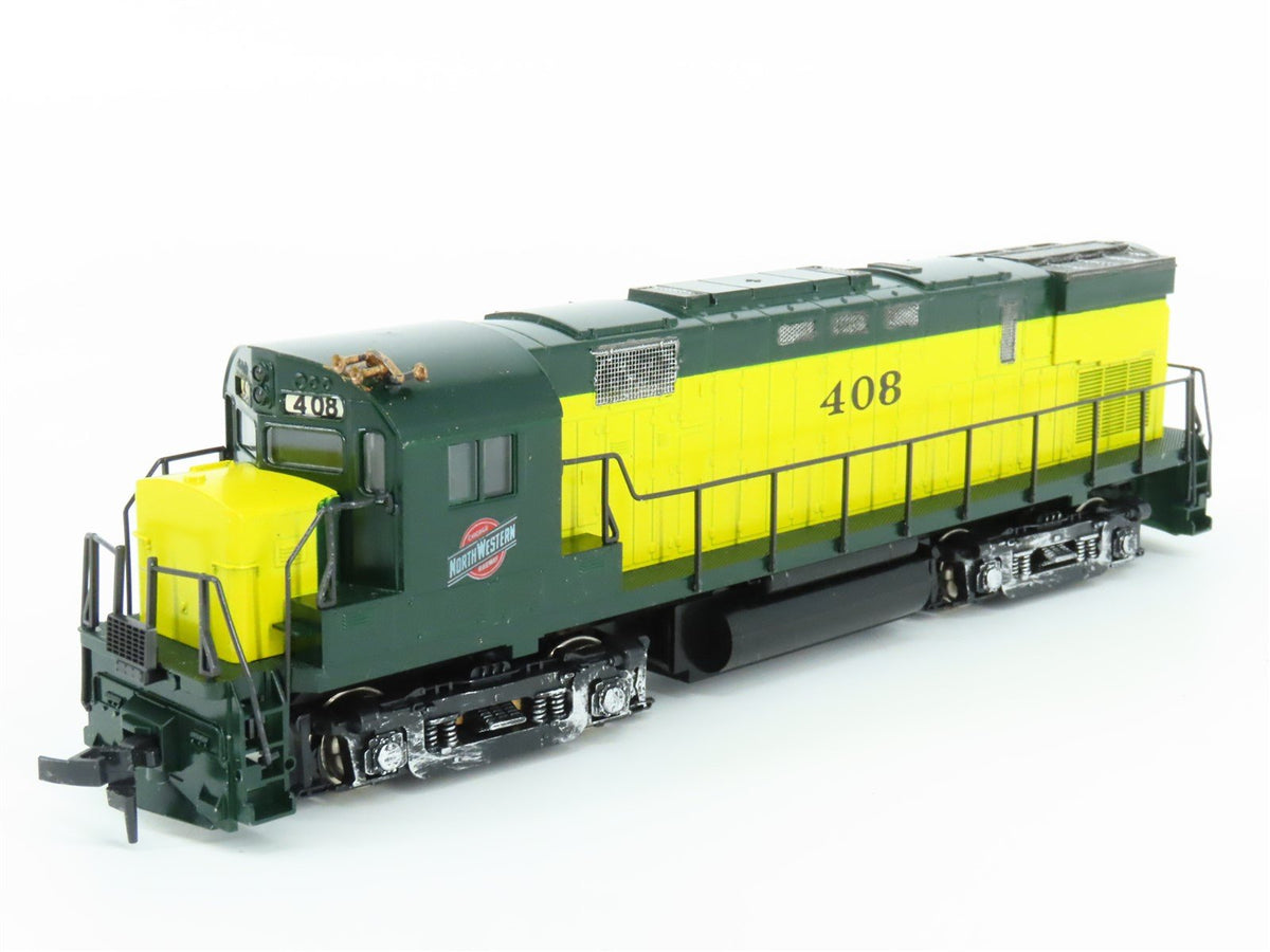 HO Scale KATO CNW Chicago Northwestern C424 Diesel Loco 2-Unit Set Customized