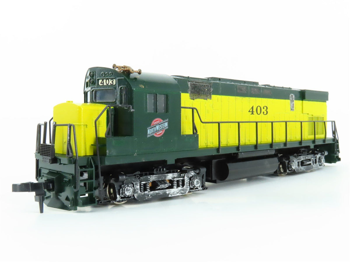 HO Scale KATO CNW Chicago Northwestern C424 Diesel Loco 2-Unit Set Customized