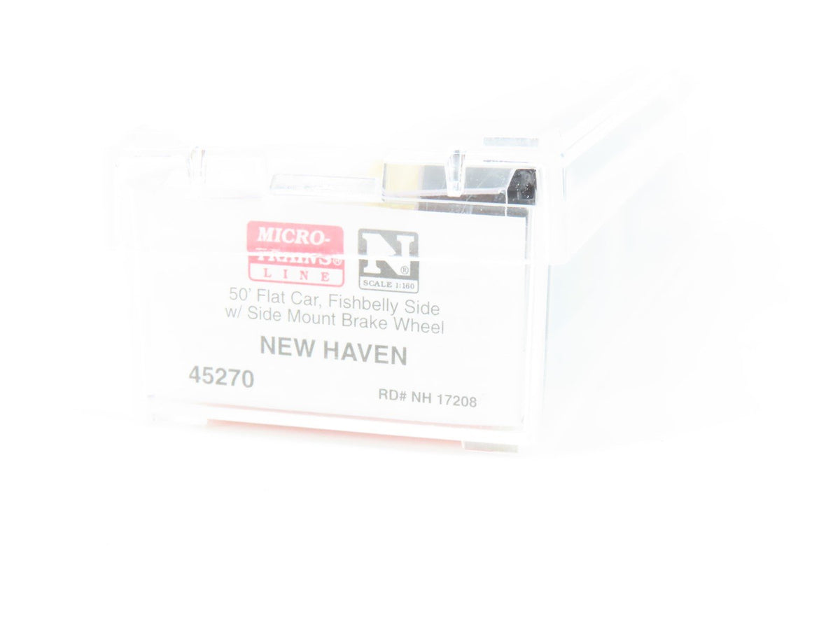 N Scale Micro-Trains MTL 45270 NH New Haven 50&#39; Flat Car #85382 w/load