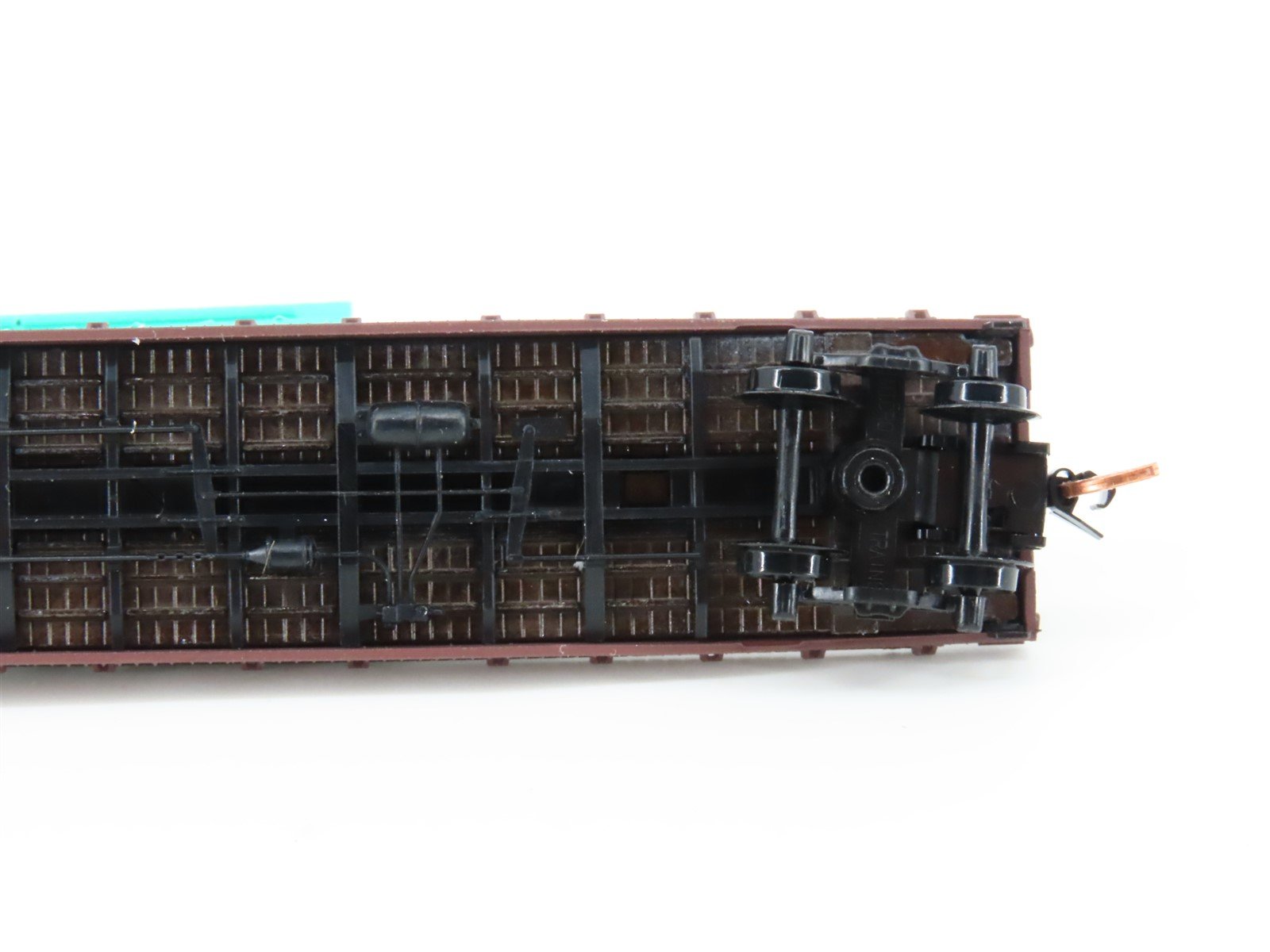 N Scale Micro-Trains MTL 04500310 LV Lehigh Valley 50' Flat Car #10038 w/load