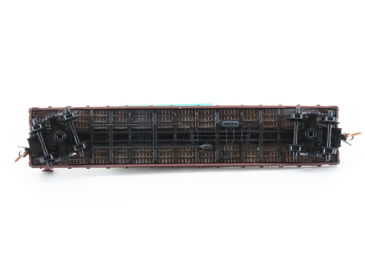 N Scale Micro-Trains MTL 04500310 LV Lehigh Valley 50&#39; Flat Car #10038 w/load