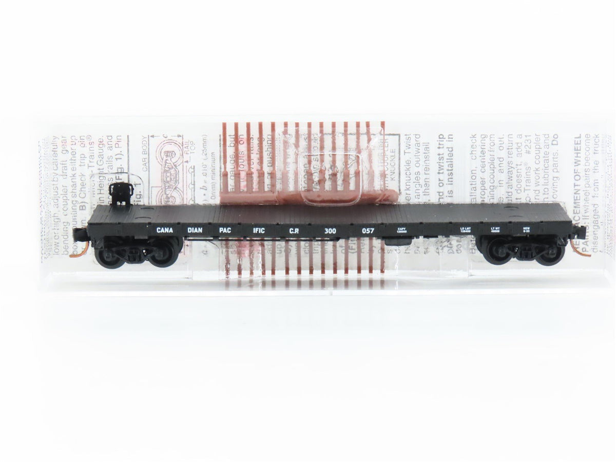 N Scale Micro-Trains MTL 44040 CP Canadian Pacific 50&#39; Flat Car #300057