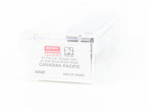 N Scale Micro-Trains MTL 44040 CP Canadian Pacific 50' Flat Car #300057