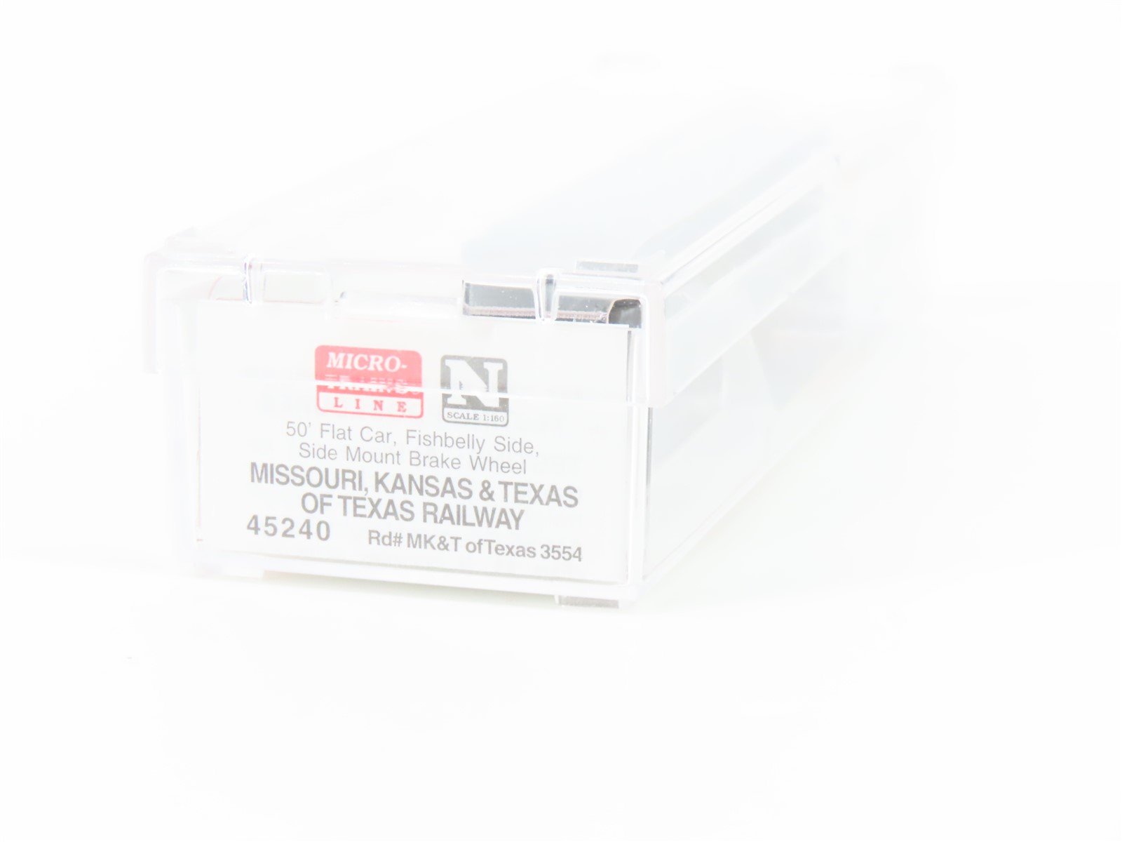 N Micro-Trains MTL 45240 MK&T Missouri Kansas & Texas 50' Flat Car #3554