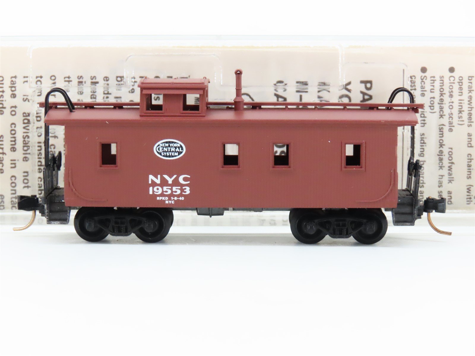 N Scale Kadee Micro-Trains MTL 50060 NYC New York Central 34' Caboose #19553