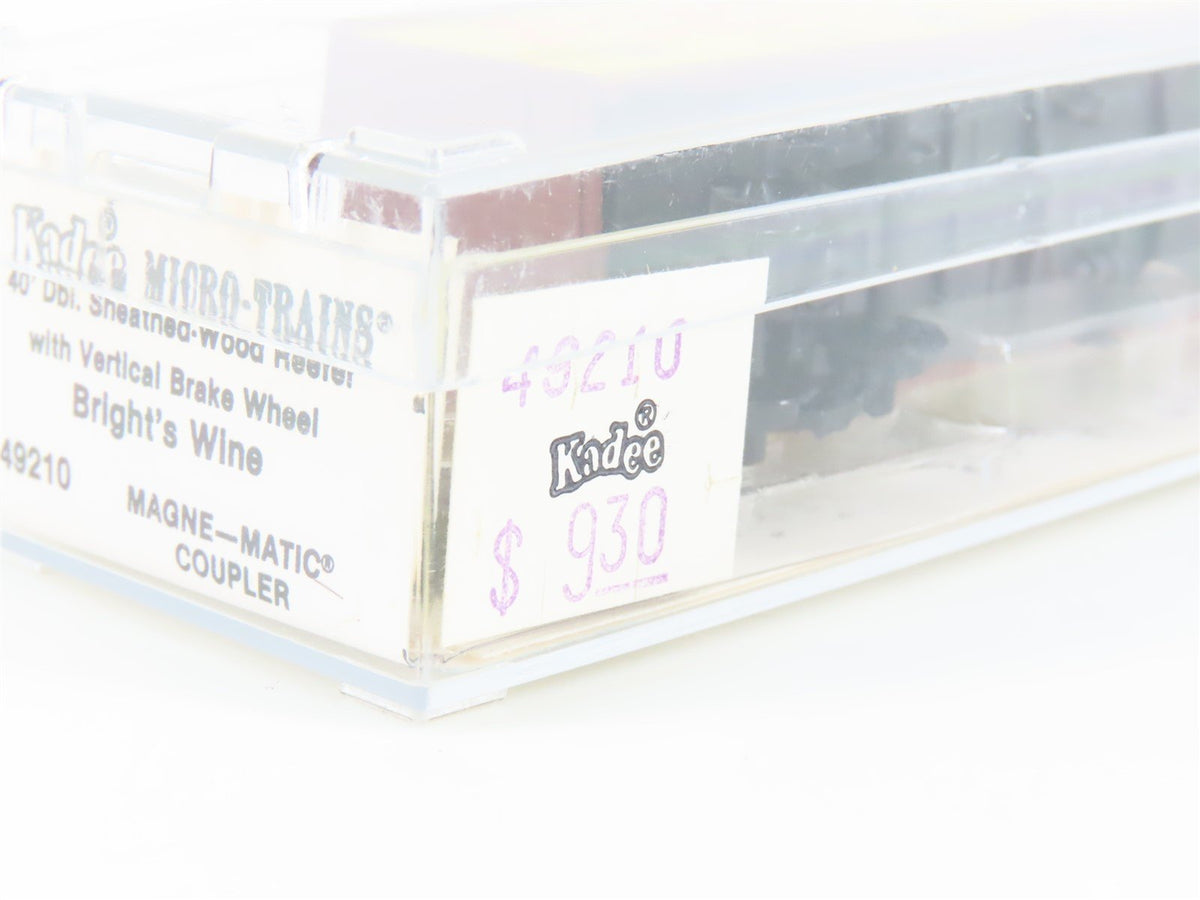 N Scale Kadee Micro-Trains MTL 49210 TGBX Bright&#39;s Wine Reefer #101