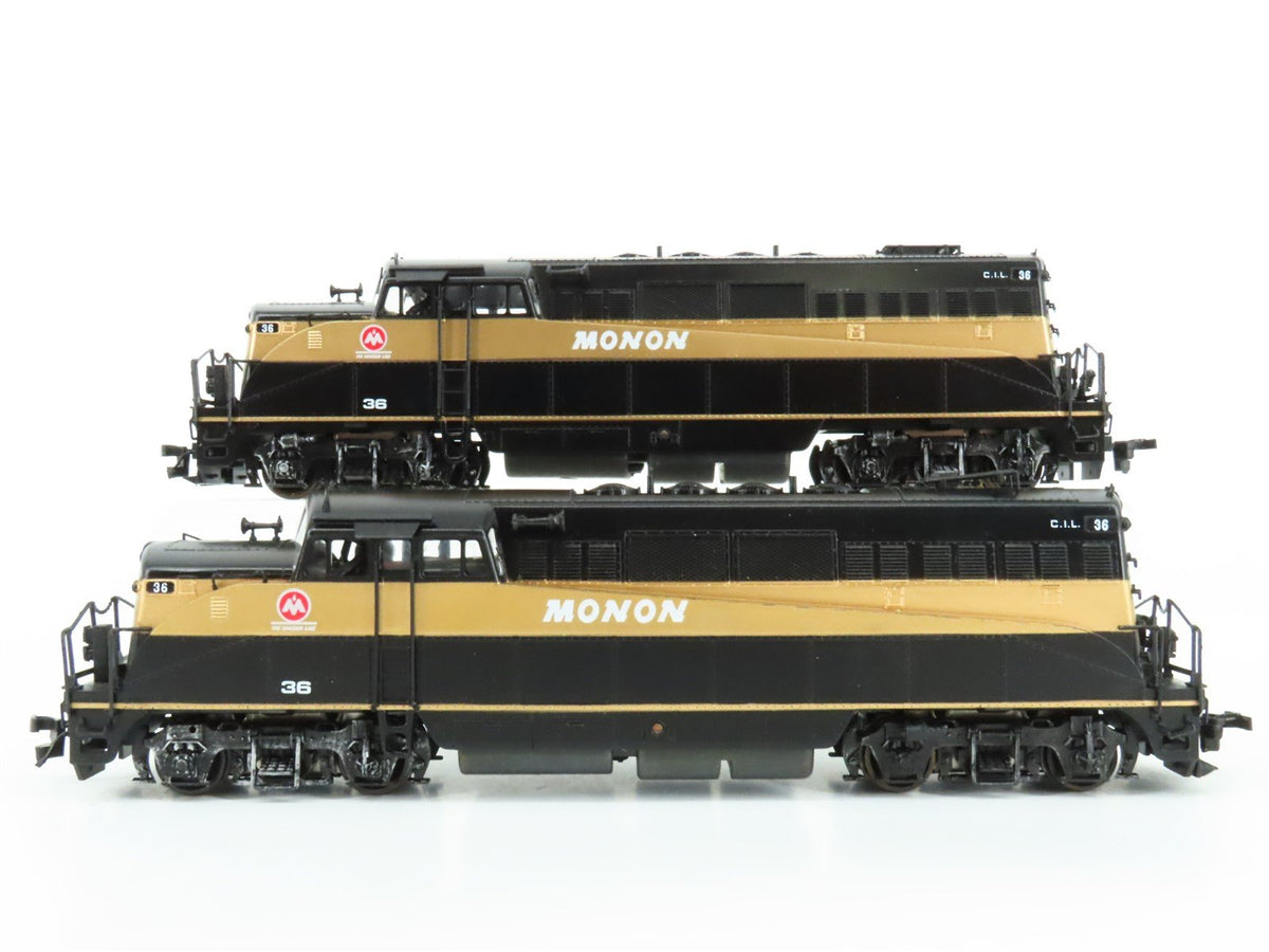 HO Scale Proto 2000 CIL Monon BL2 Diesel Loco 2-Unit Set Customized