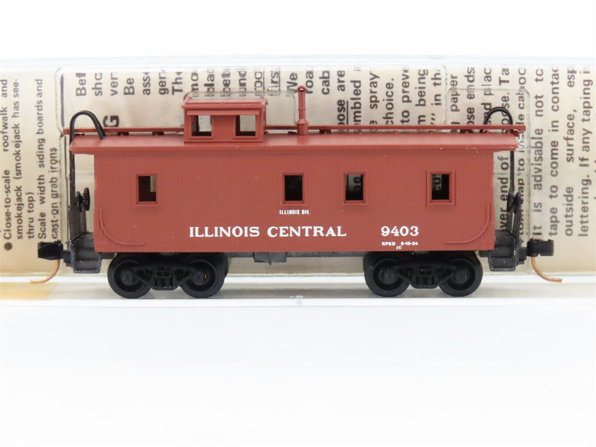 N Scale Kadee Micro-Trains MTL 50030 IC Illinois Central 34&#39; Caboose #9403