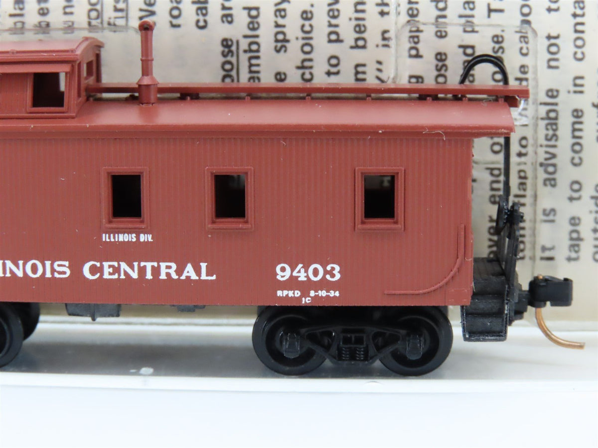 N Scale Kadee Micro-Trains MTL 50030 IC Illinois Central 34&#39; Caboose #9403