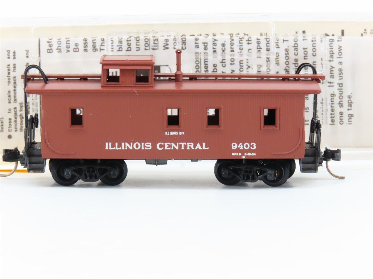 N Scale Kadee Micro-Trains MTL 50030 IC Illinois Central 34&#39; Caboose #9403