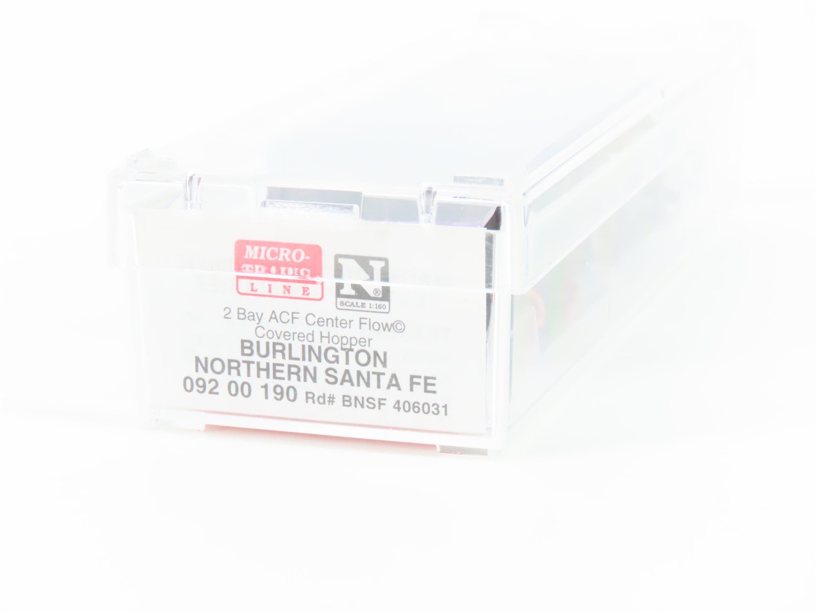 N Scale Micro-Trains MTL 09200190 BNSF Railway 2-Bay Center Flow Hopper 406031