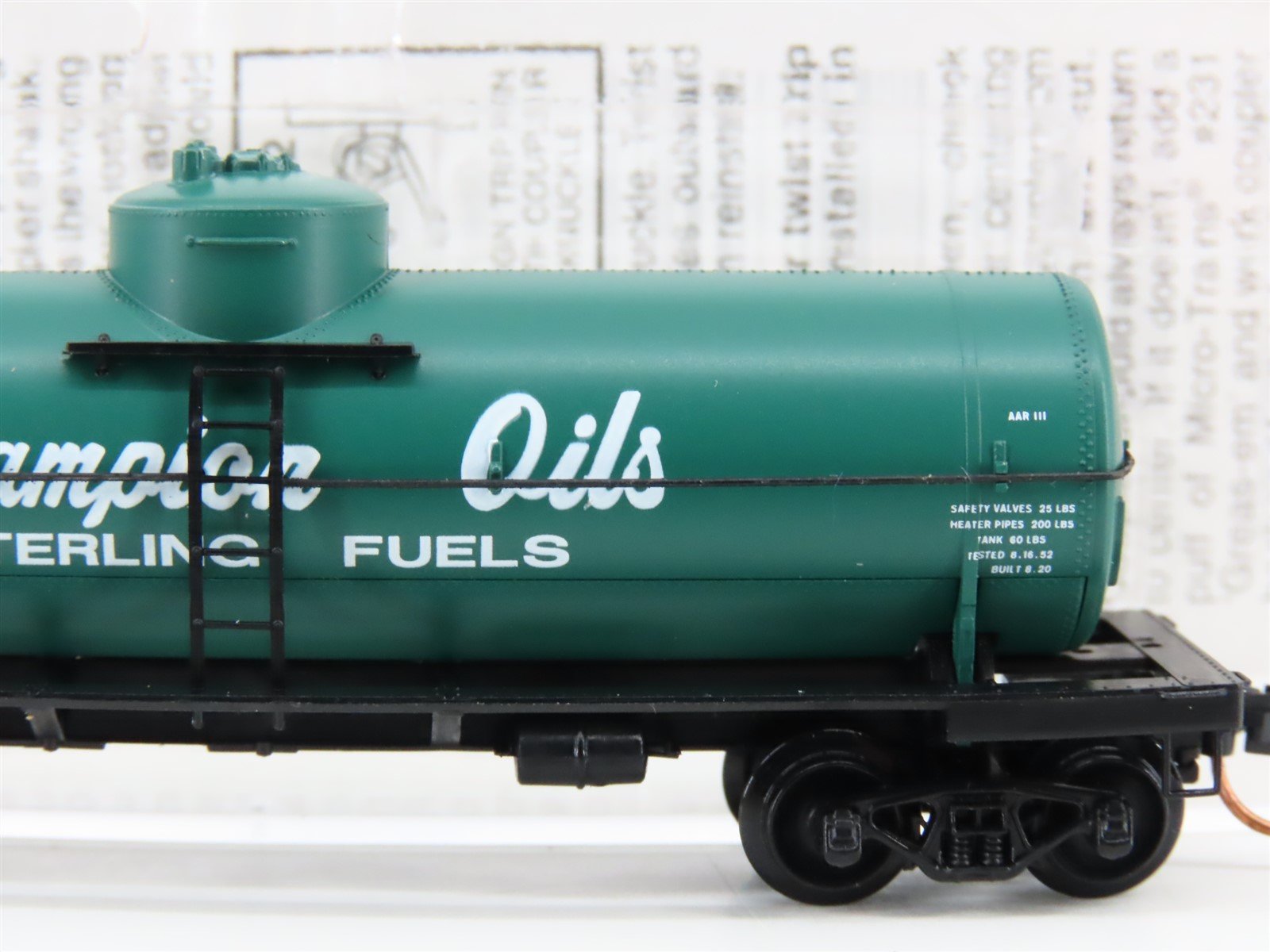 N Micro-Trains MTL 65490 HJMX Champion Oils 39' Single Dome Tank Car #6002