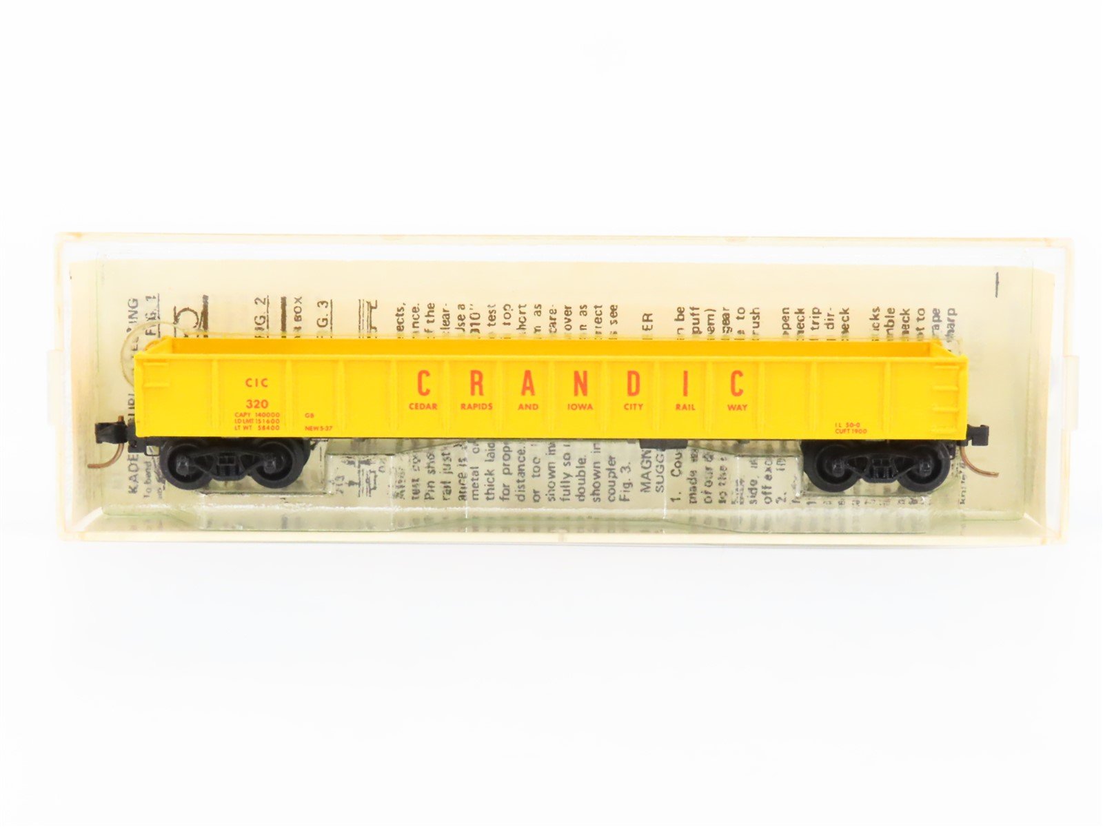 N Scale Kadee Micro-Trains MTL 48040 CIC Crandic Cedar Rapids 50' Gondola #320